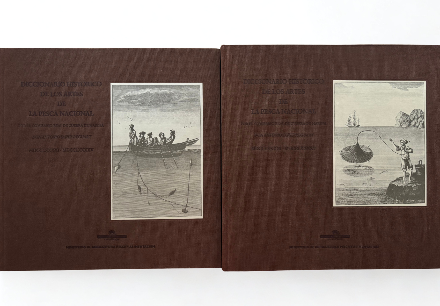 Diccionario Histórico de los Artes de la Pesca Nacional 1791‑1795 – Edición Facsímil 1988 en 2 Tomos, Historia de la Pesca Tradicional Española