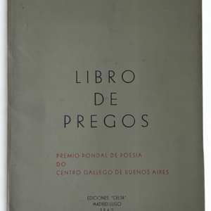 Libro de Pregos – Manuel María | Edición firmada por el autor y Premio Pondal de Poesía (1962)