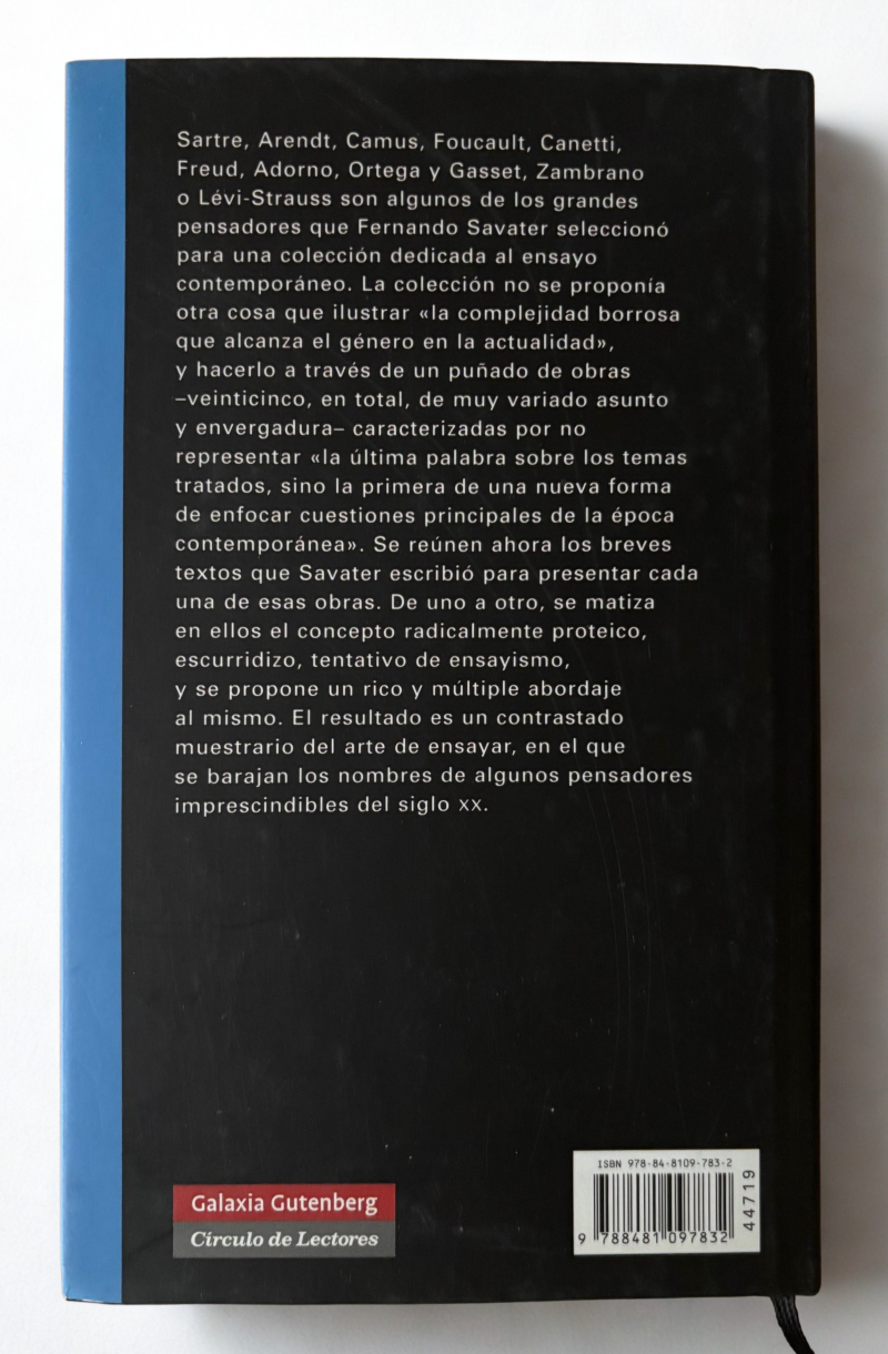 El arte de ensayar: pensadores imprescindibles del siglo XX | Fernando Savater | Ensayo y pensamiento contemporáneo - Image 4