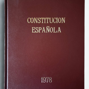 Constitución Española de 1978 – Edición Príncipe Limitada y Numerada | Folio Mayor en Papel Hilo | Edición de Lujo